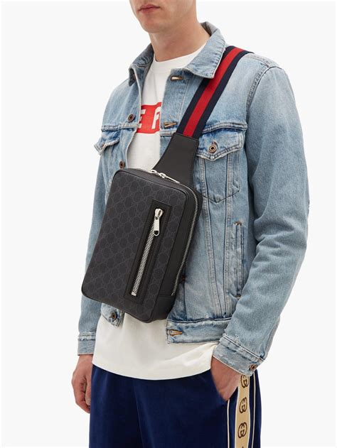 men gucci cross body bag